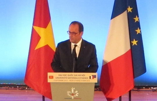 Tổng thống Hollande: Tình hữu nghị Việt - Pháp muôn năm